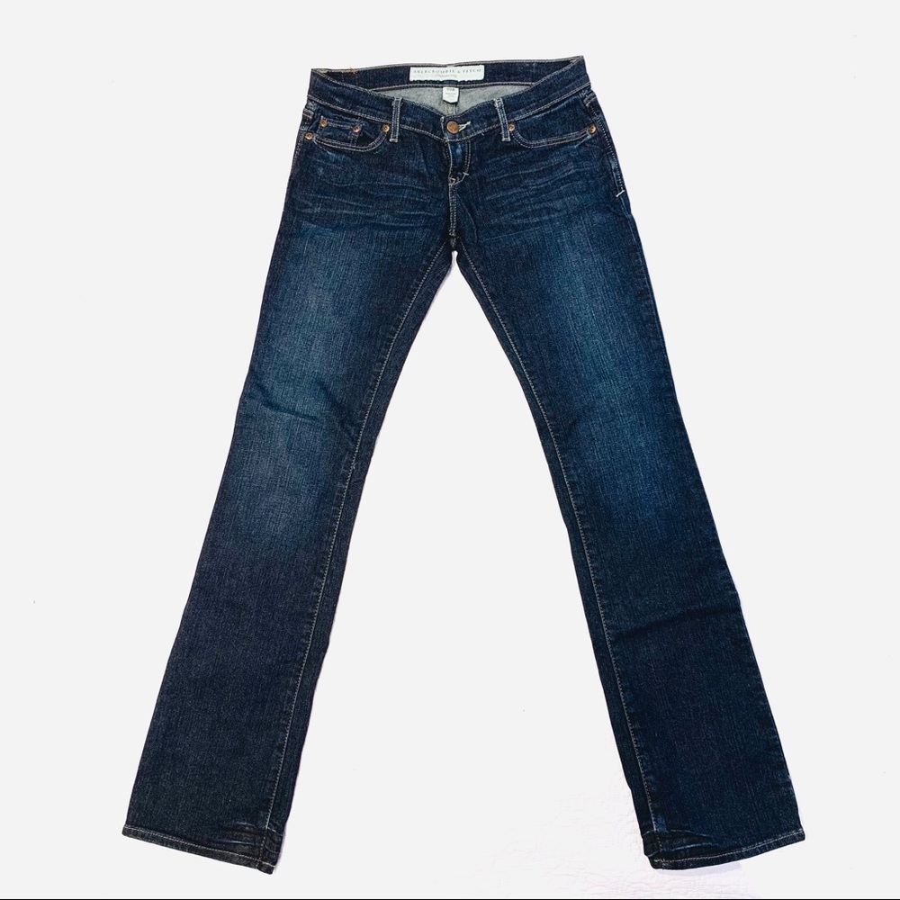 Abercrombie & Fitch Dark Wash Denim Low Rise Jeans Y2K Early 2000s